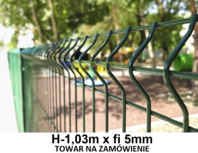 Panel Ogrodzeniowy Typ 3D Fi 5,0 mm Wys. 1,03 m Kolor