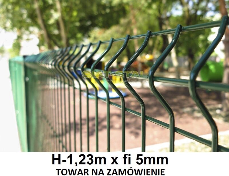 Panel Ogrodzeniowy Typ 3D Fi 5,0 mm Wys. 1,23 m Kolor