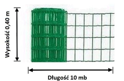 siatka ogrodzeniowa zgrzewana wysokosc .0,40 m x 10m