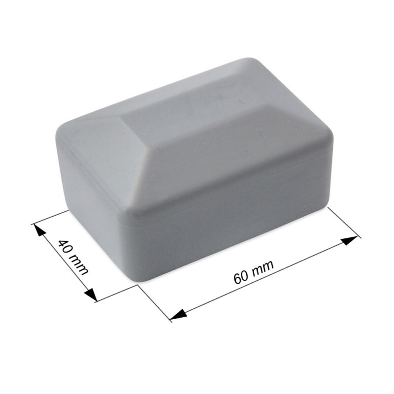 nasadka zewnetrzna 60x40 mmkolor szary ral 7040(w)