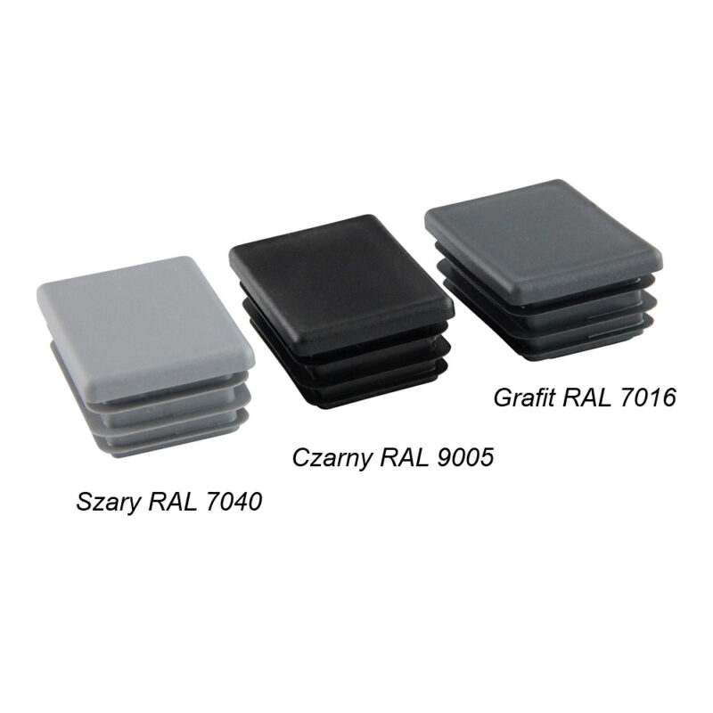 zaslepka do slupka panelowego 60x40 mm 3 kolory ral