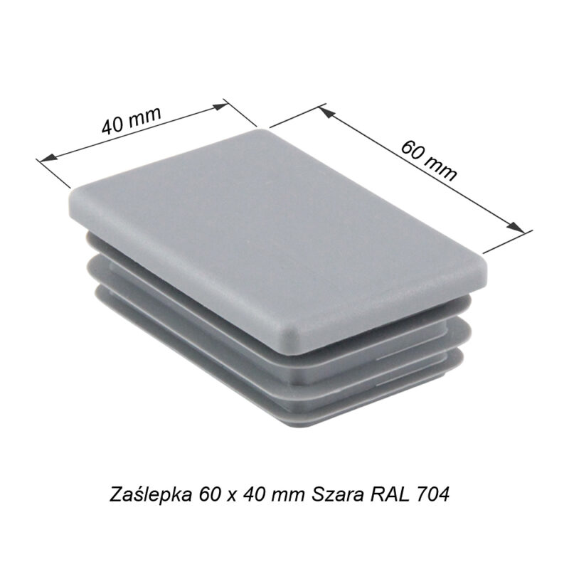 zaslepka szara ral 7040