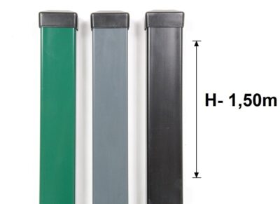 Słupek Ogrodzeniowy Panelowy 60x40 mm Ocynk+Kolor H-1,5 m