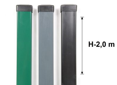 Słupek Ogrodzeniowy Panelowy 60x40 mm Ocynk+Kolor H-2,0 m