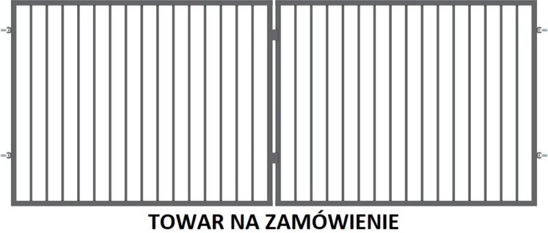 Brama Ogrodzeniowa Skrzydłowa Nowoczesna Typ BAKU H 1,50 m