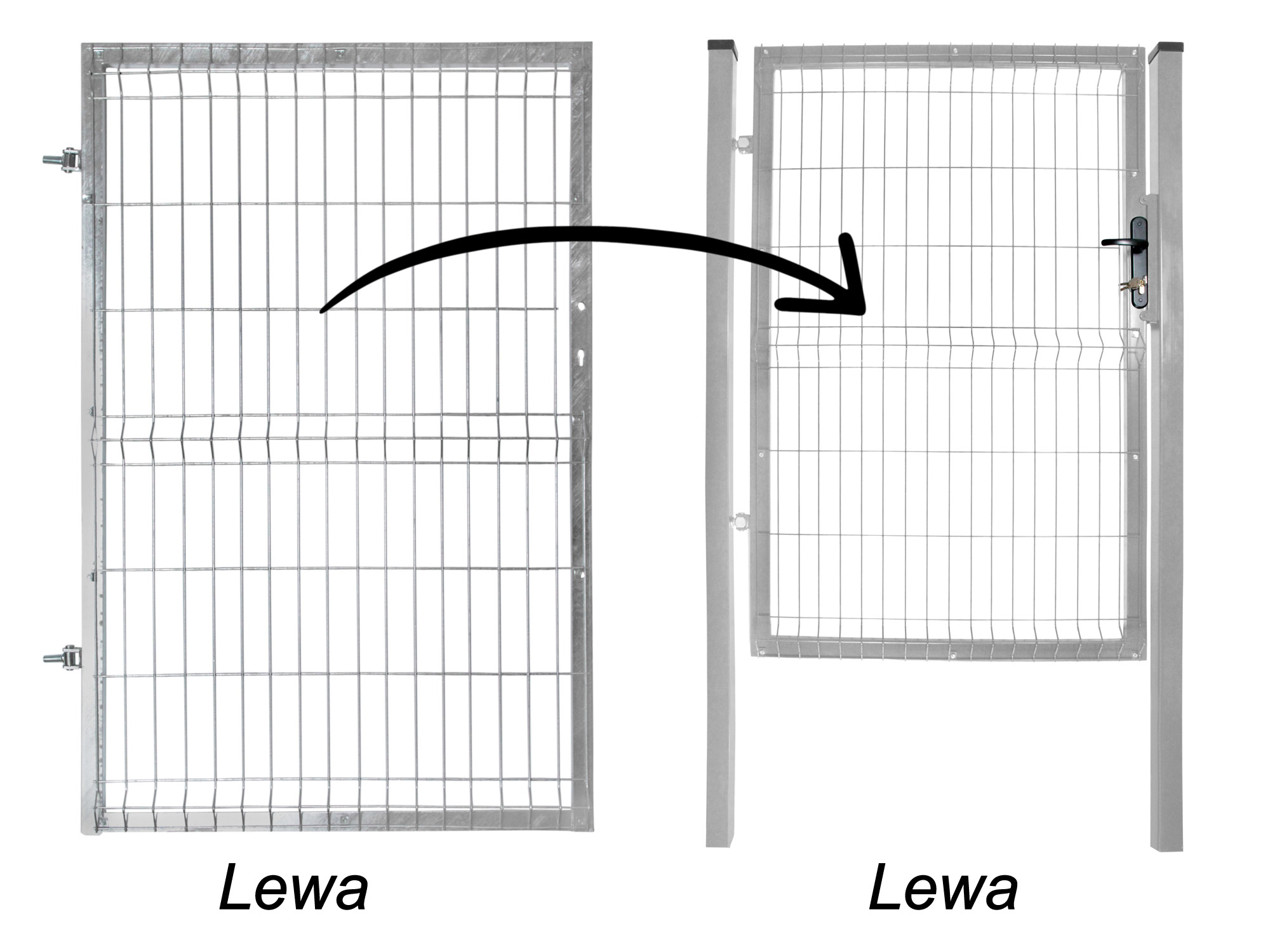 skrzydło 1,5 ocynk lewe kommplet