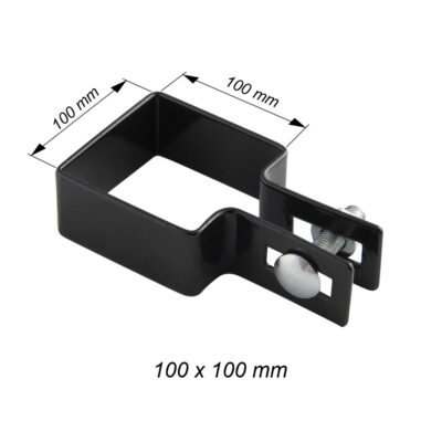 obejma do przesel konowa czarna RAL 9005 struktura mat 100mm