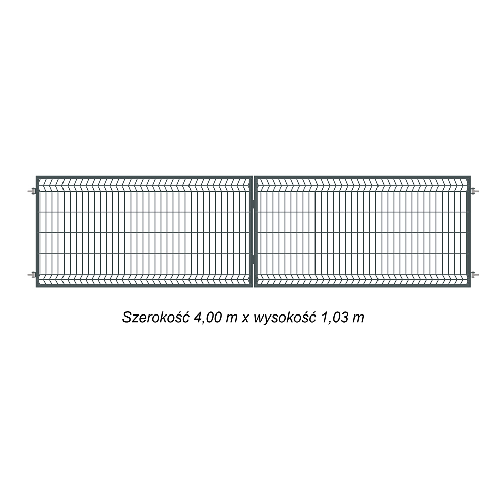 bramapanelowa 3D 400x103 cm grafit ral 7016 opis