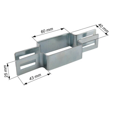 obejma panelowa 60x40 mm odwrocona ocynkowana(w)