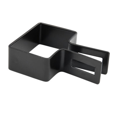 obejma panelowa 60x40 mm koncowa kolor czarny ral 9005 bez akcesorow