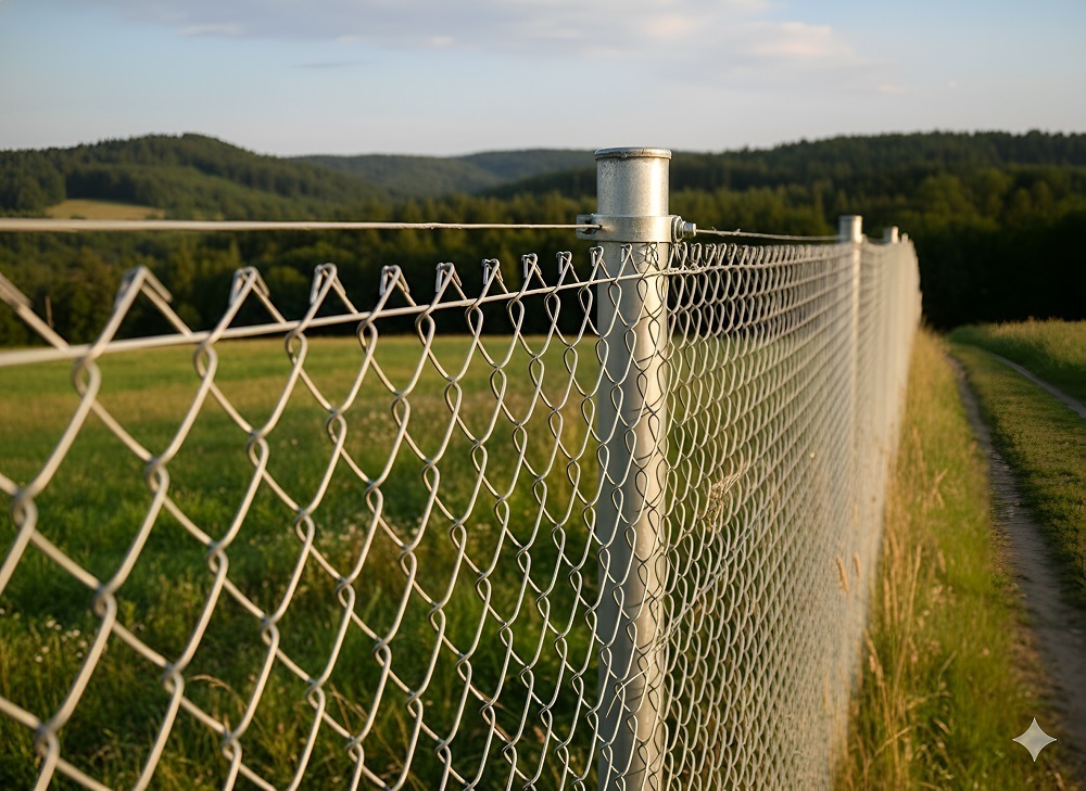 drut naciagowy montaz pole