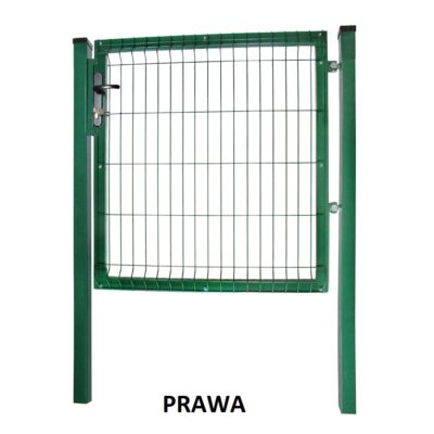 Komplet Furtka 3D H 1,03 m Zielona ral 6005 Prawa opis