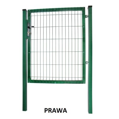 Komplet Furtka 3D H 1,2 m Zielona ral 6005 Prawa opis