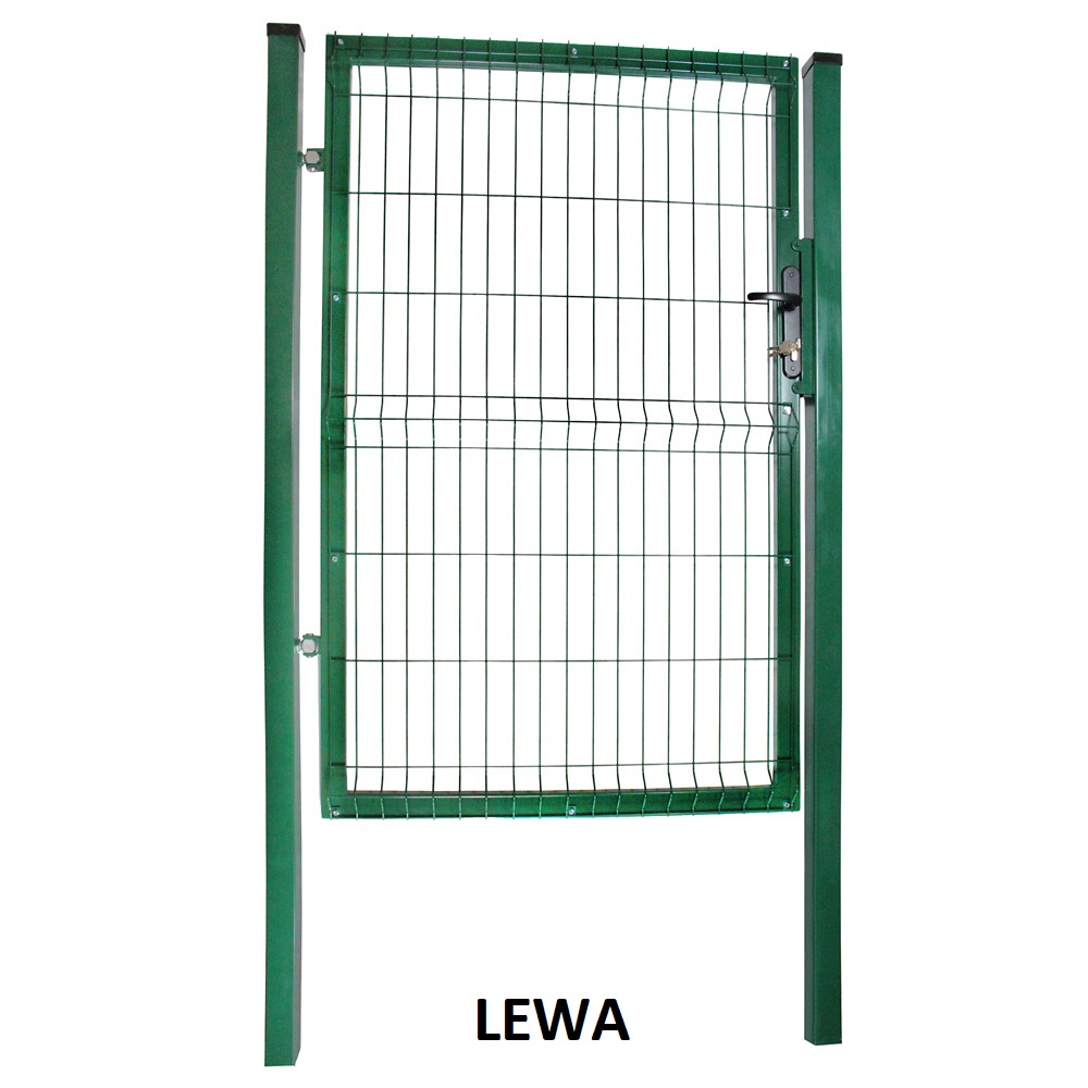 Komplet Furtka 3D H 1,5 m Zielona ral 6005 Lewa opis