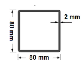 kwadrat 80x80 wymiary